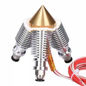 BIQU Brass Diamond Extruder Reprap Hotend 3D V6 heatsink 3 IN 1 OUT Multi Nozzle Extruder 3D printer kit for 1.75/0.4mm