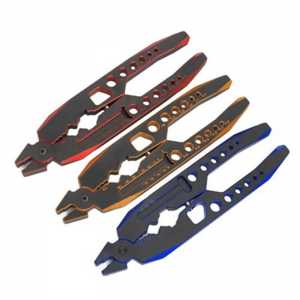 Multifunctional Aluminum Shock Shaft Pliers Wrench for 3.0/3.5/4.0/5.0mm Banana Plug T Plug Tools Shock Disassembly RC Car Parts