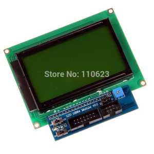 LCD12864 128x64 Module shield V2.0 Dots Graphic Matrix LCD for 3D Printer  Arduino