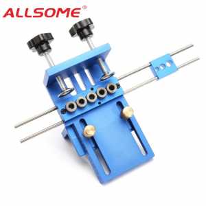 ALLSOME 08400 Aluminum Alloy Jig Dowel Dowelling Jig Set HT1705