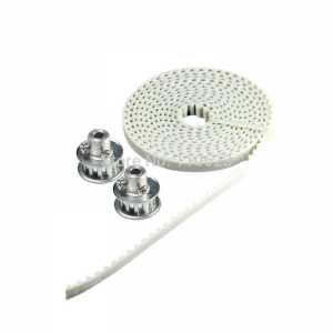 5M Long 7mm wide PU Timing belt And 2pcs Aluminum T5 12 tooth pulleys for Reprap  Mendel 3d printer
