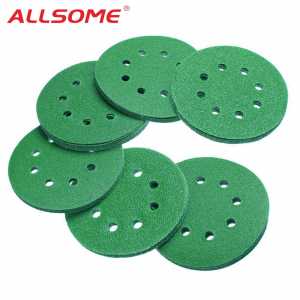 ALLSOME 25pcs Professional Anti Clog 125mm Sandpaper 5