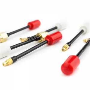 2pcs EMAX Nano 5.8G 3dBi FPV Antenna- RHCP Red/LHCP White 50mm SMA/MMCX/MMCX Angle 5650～5950MHz for racing drone