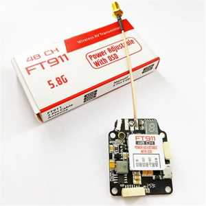 FT911 5.8G 48CH 0mW/ 25mW /200mW /600mW w/ OSD Adjustable Video Transmitter FPV Racer VTX Raceband SMA Connector