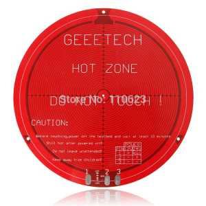 Geeetech 5pcs Reprap Aluminium Plate Round PCB Heatbed for Rostock 3d Printer