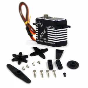 JX BLS-HV7132MG 32KG HV High Precision Steel Gear Full CNC Aluminium Shell Structure Digital Brushless Standard Servo
