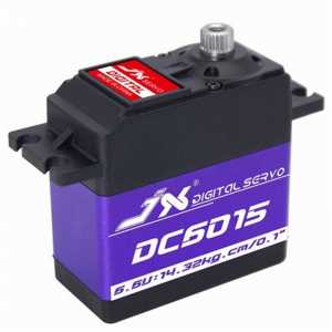 JX DC6015 4.8-6.6V 15kg Aluminium Shell Metal gear Core Digital Standard Size Servo For RC plane Car Robot UAV Hobby Education