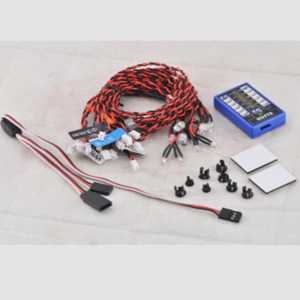 Free Shipping 2 set 12 LED Flashing Light System for RC Car flashing light