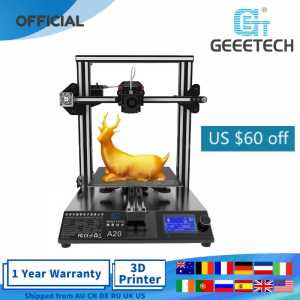 Geeetech A20 3d Printer Fast Assembly High Accuracy Break-Resuming Capability  and Aluminum Profile Frame impresora 3d