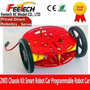 FEETECH 2WD Mini Toys Kids Car robot Starter Kits 130 DC Motor Smart Robot FT-DC-002 for DIY educational  arduino Frame