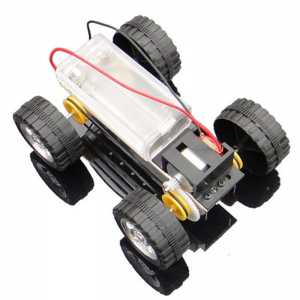 DIY metal Four-wheel Drive Electric Car Creative Assembles Toy for Children Assembles School Science Experiment Accessories
