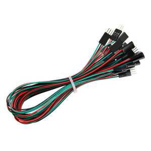 12pcs x 30cm Dupont Cable 3pin M-M/F-M/F-F Jumper Wire Connector for Reprap 3D Printer