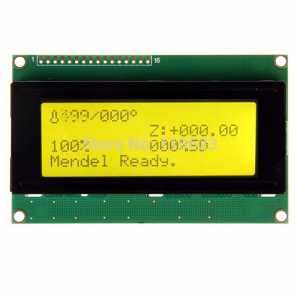 Yellow Color Serial I2C/TWI 2004 Character LCD Module For 3D Printer Or Other Diy Project