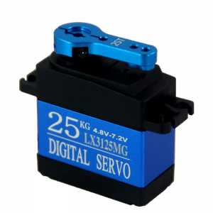 Free shipping Waterproof 25kg Metal Gear Servo Large torque HV 7.2V full metal gear digital servo For RC Car Traxxas HSP baja