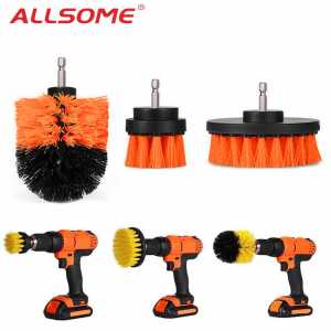 3pcs Power Scrubber Brush Set For Bathroom Drill Scrubber Brush For Cleaning Cordless Drill Attachment Kit Power Scrub Brush