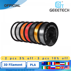 geeetech 1kg  PLA Filament 1.75mm 1kg/Roll For 3D Printer With White Black Muticolor Luminous Green Wood Red Slik glod Color