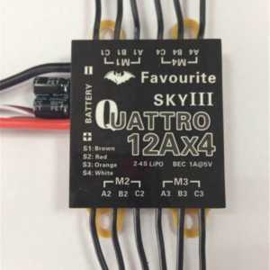 Favourite FVT LittleBee 12A 4 in 1 ESC Speed Controller  Continuous 10A Output 5V BEC for QAV250 Quadcopter CC3D FPV