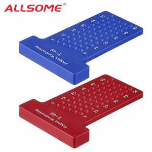 ALLSOME Aluminium Alloy T-60 Hole Positioning Metric Measuring Ruler 60mm Woodworking T-Squares Marking Ruler For Carpenter