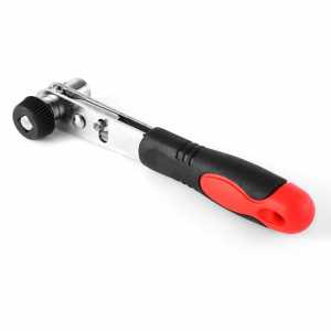 ALLSOME 1/4 Hex Ratchet Driver Right Angle Wrench Quick Release Screwdriver Tool HT579+