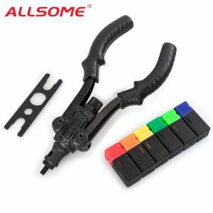 ALLSOME Professional Rivet Setter Kit Hand Threaded Rivet Nut Tool with 6 Metric Mandrels M3 M4 M5 M6 M8 M10 HT2886