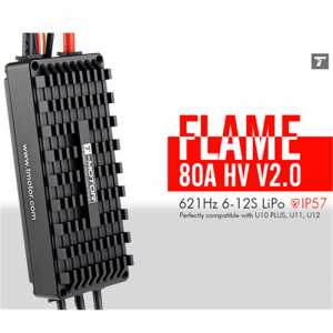 T-MOTOR IP57 FLAME 80A HV V2.0 621Hz 6-12S dust-resistant Waterproof Brushless ESC high power system for commercial UAV drone