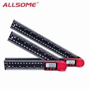 360 ° LCD Display Carbon Fiber Digital Angle Ruler Inclinometer Electron Goniometer Protractor Angle Finder Meter Measuring Tool