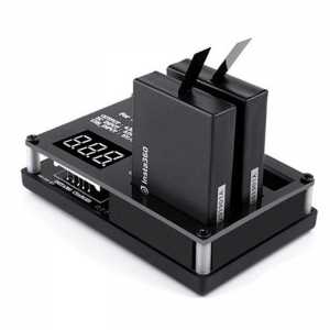New Rcharlance 3 in 1 3X5.22W 3X1.2A Micro USB Charger Quick Battery Charging with 12V 3A Adapter for Insta360 ONE X Camera