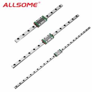 ALLSOME MGN7 MGN12 MGN15 MGN9 Miniature Linear Guide Linear Rail Guide with Linear Rail Block CNC Tool 300 350 400 450 500mm