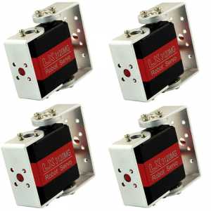 4pcs x LX3120MG Robot servo 20kg metal gear digital servo arduino Education servo with Long and Short Straight U Mouting