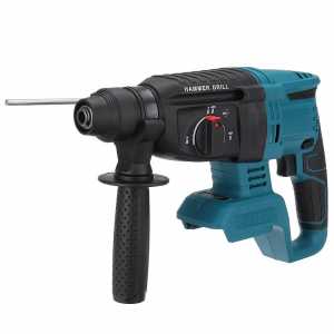 ALLSOME Electric Cordless Demolition Jack Hammer Impact Drill Concrete Breaker Punch Kit For 18V Makita battery