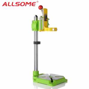 ALLSOME MINIQ BG6117 Bench Drill Stand/Press Mini Electric Drill Carrier Bracket 90 Degree Rotating Fixed Frame Workbench Clamp