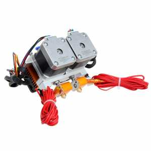 0.3mm Nozzle Dual-Head MK8 Extruder for Reprap 3D Printer 1.75mm Filament
