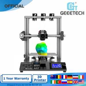 Geeetech A20T 3D Printer 3 in 1 out hotend Mix-color 3D Printer GT2560 V4.0  big print area  250x250x250mm  FDM impresora 3d