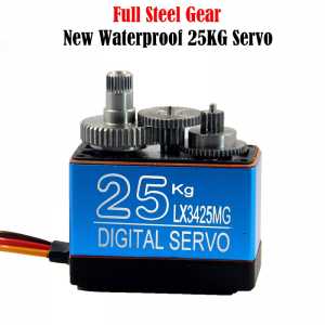 New Upgrade 25KG RC Servo Durable Long life Full Steel Gear Hight Guality Large torque Waterproof RC Servo  for RC Car Crawler