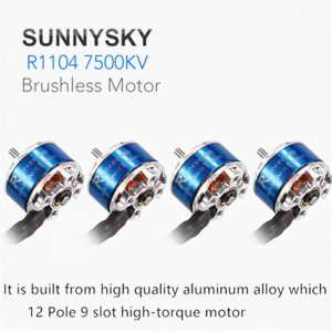High torque SUNNYSKY R1104 7500KV 2-3S Micro small Brushless Motor for 60-90mm micro FPV racing drones