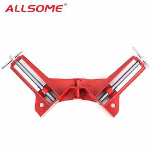 ALLSOME 1PC 90 Degree Right Angle Clamp 100mm Mitre/Corner Clamp for Picture Holder Wood work Woodworking HT1758