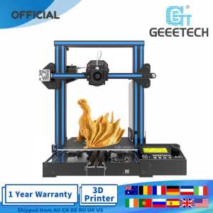 GEEETECH 3D Printer A10  Fast Assembly  0.4mm nozzle 180mm/s Filament Sensor PLA  LCD2004 with FDM CE Break-Resuming 3d printing