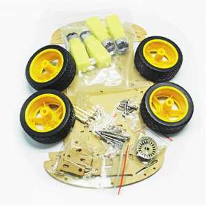 4WD Smart Robot Chassis Car DIY Kits With Magneto Speed Encoder for education