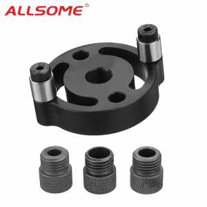 ALLSOME Dowel Jig Wood Panel Hole Puncher Hole Locator Beech Center Hole Positioning Gauge Drilling Doweling Woodworking Tools