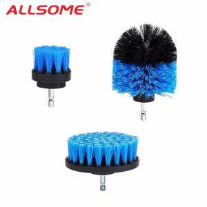 ALLSOME Drill Power Scrub Clean Brush For Leather Plastic Wooden Furniture Car Interiors Cleaning Power Scrub 2/3.5/4 inch +