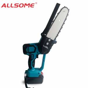 ALLSOME Electric Saw Chainsaw Mini Wood Cutters Bracket Brushless Motor For Makita 18V Battery 500r/min Chain Saw Power Tool