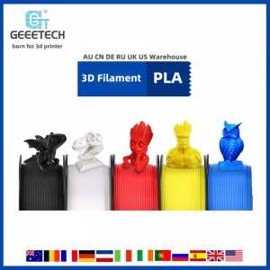 GEEETECH 1KG PLA Filament For 3D Printer 1.75mm Filament  Silk Filament  Muticolor 3d Printer Filament PLA White Red Color