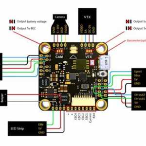 T-MOTOR Tmotor F4 Flight Controller & F55A PRO II 6S 4 In 1 ESC Stack FPV Racing Drone