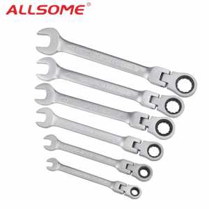 ALLSOME Multitool Key Ratchet Spanners Set Tools Set Wrenches Universal Wrench Tool Car Repair Tools 8/10/13/14/17/19mm HT2621
