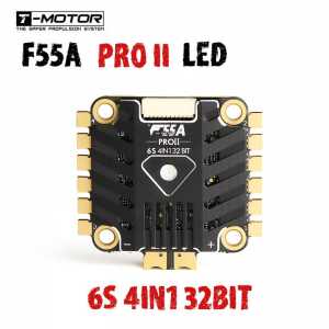 New T-motor F55A PROII HYBRID POWER 3-6S 4 IN 1 Blheli_32 32bit 32BIT w/ LED DSHOT1200 Brushless ESC For Drone Quadcopter