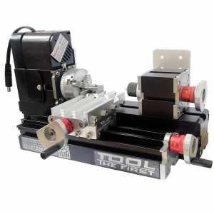 ALLSOME 12V DC 2A 24W Multi-purpose Mini Wood Lathe Metal Rotating Lathe Machine HT2946