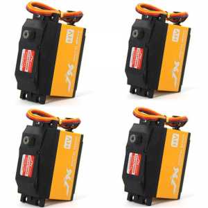 4PCS JX aluminium PDI-HV2070MG 73KG CNC Metal gear HV Core Digital Servo 1/5 rc Car compatible LOSI XL 5T TRX4 BAJA DS516