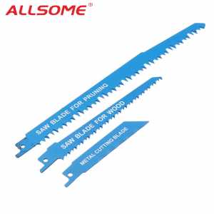 ALLSOME Reciprocating Saw Metal Cutting wood Cutting Tool electric drill attachment 3 Blades Power Tool Accessories HT1834+