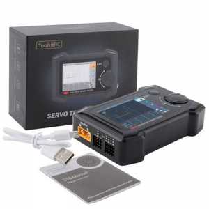 ToolkitRC ST8 8CH 100W 2A 7-28V LCD Servo Special Tester PWM/PPM/SBUS Signal Speed Liner Step Servo Analyzer 4-Ways Program