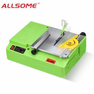 ALLSOME 220V 480W Mini Portable Table Saw Multifunctional Handmade Woodworking Bench Saws Cutting Tool BG3115